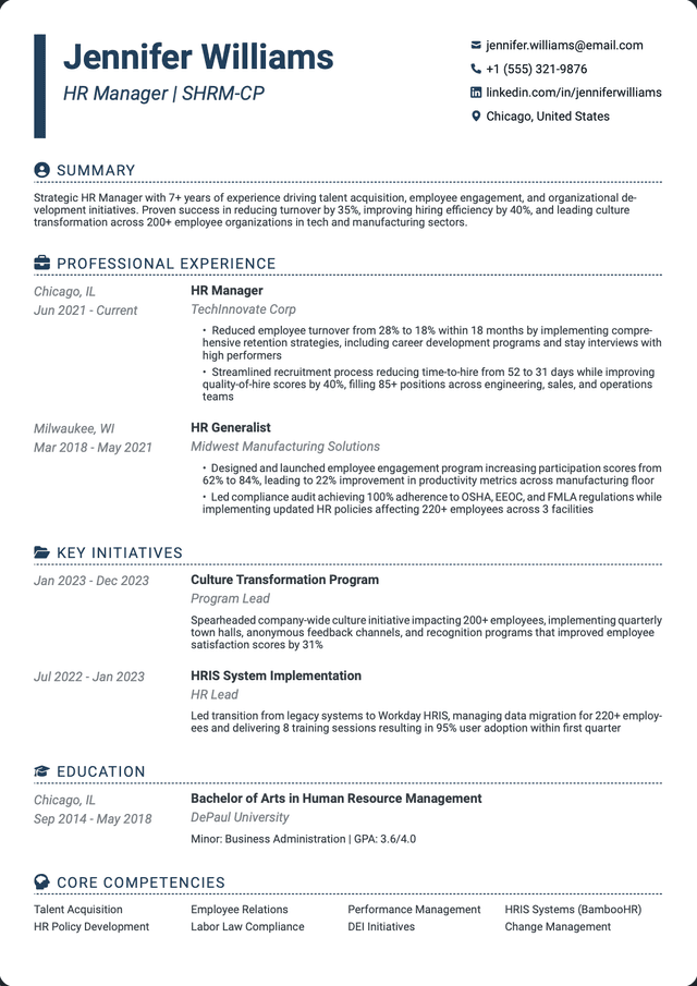 QuickCV - Resume template preview 14